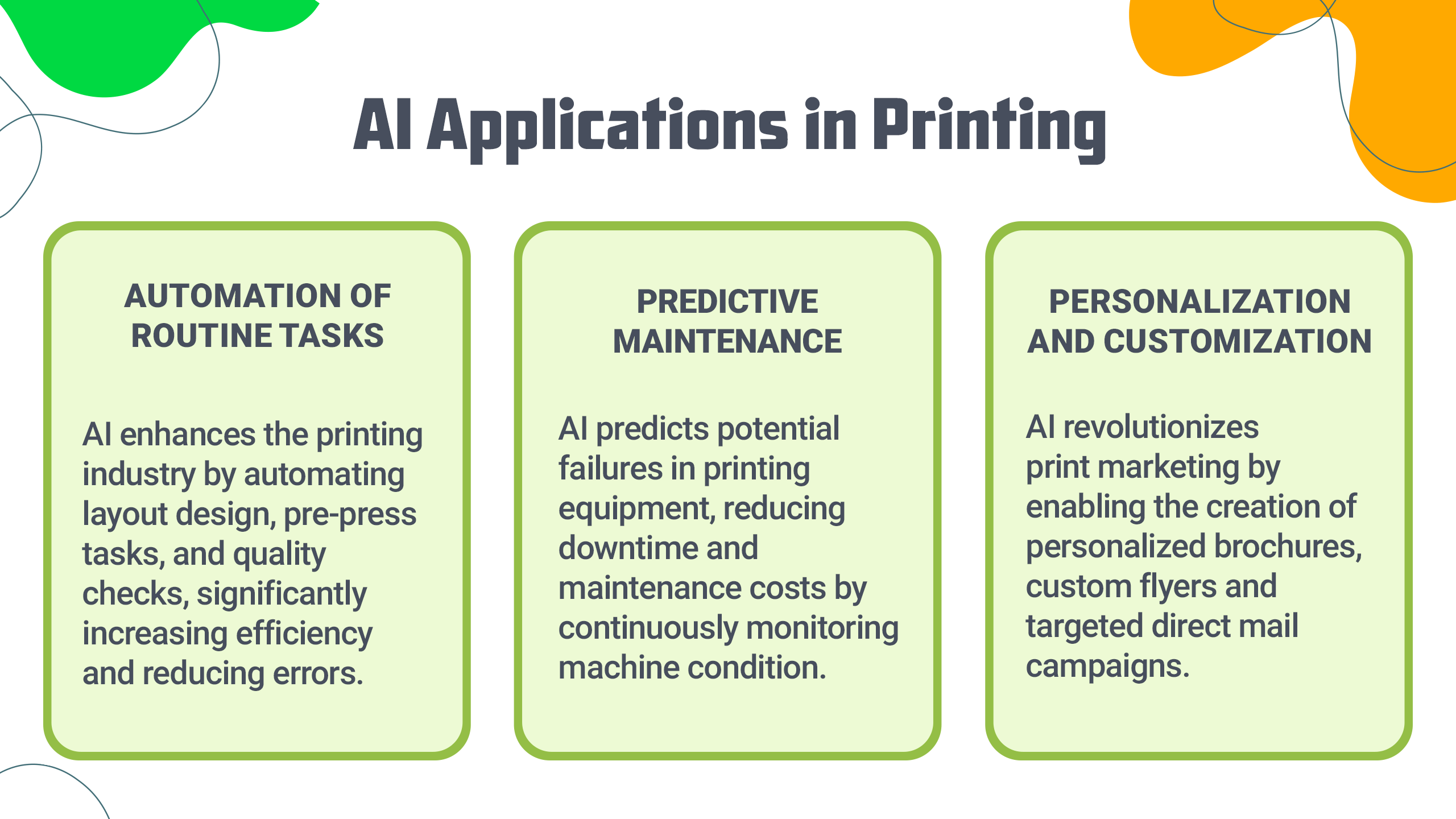 AI Applications in Printing